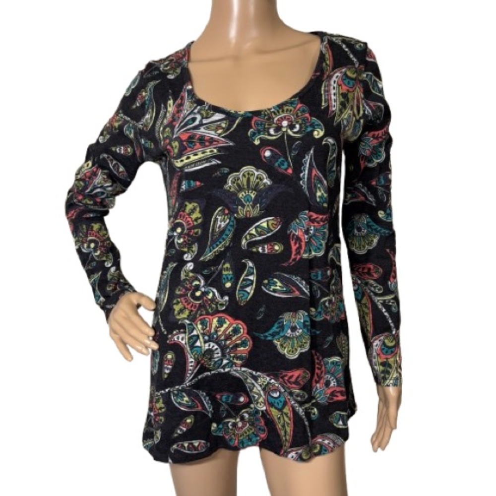 LuLaRoe Multicolor Paisley Top Size S